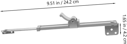 Jojofuny Tige Télescopique Support De Fenêtre Réglable En Alliage D'aluminium Pour Fenêtre Argenté Renfort Anti-vent, Installation Facile Pour Maison Et Bureau