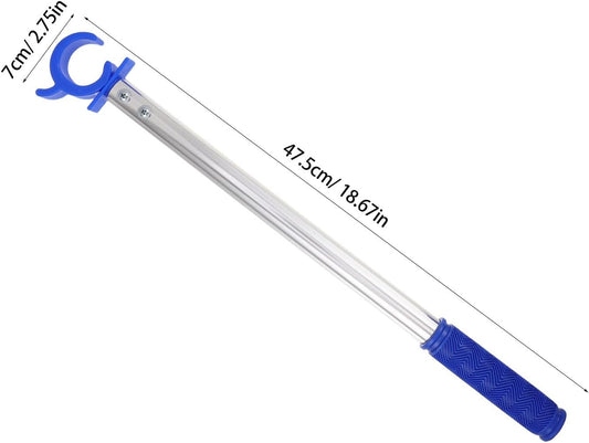 VICASKY Lot De 2 Tiges D’ouverture De Fenêtre En Aluminium Anodisé Épaissi Argenté, Poteaux Télescopiques Pour Fenêtres à Auvent, Utilisation Intérieure Et Extérieure, Accessoire Pratique