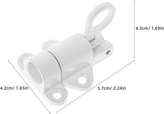 Artibetter Loquets à Ressort Verrou à Fermeture Automatique Lot De 2 En Alliage D'aluminium Blanc Résistant à L'usure, Installation Facile Pour Portes De Grenier Et Amélioration Maison