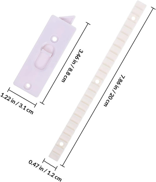 Ciieeo Lot De 2 Loquets à Bascule Blancs Pour Fenêtre Coulissante Verrous De Remplacement Ressort Accessoires Pour Réparation Et Verrouillage Fiable Des Fenêtres Pliantes Résidentielle