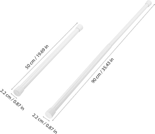 Angoily 3pièces Lot De Tringles à Rideaux Télescopiques Barres De Tension Réglables Pour Fenêtres Et Portes Sans Perçage