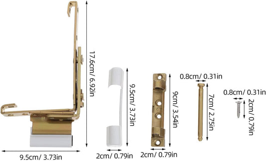 Healeved Charnières D'angle Vis Et Caches Blancs En Acier Carbone Fonctionnement Fluide Pour Fenêtres Coulissantes Intérieures Et Extérieures Compatible Portes Et Fenêtres Pvc, Usage