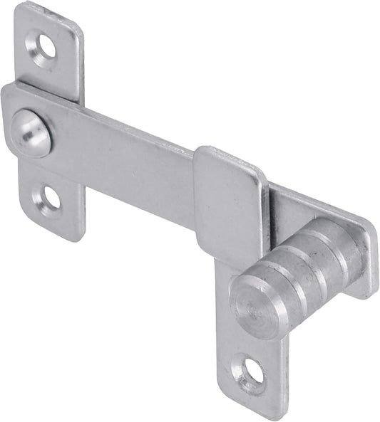Amig - Levier De Volet Pour Portes, Fenêtres Et Volets | 80 X 46 Mm | Crochet Pour Portes, Fenêtres Et Volets | Serrure Intérieure Et Extérieure | Acier Inoxydable 18/8 Plaqué Argent Brillant
