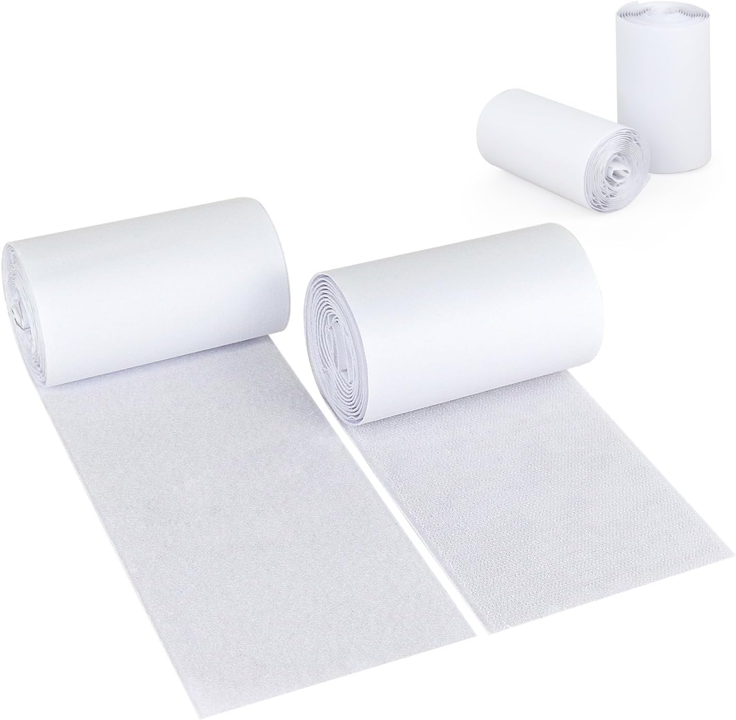BOMEI PACK Rubans Auto-agrippants Heavy Duty Hook Loop Tape With Adhesive, Rouleau De Fixation à Dos Adhésif,ruban D'installation Pour La Maison, Le Bureau, Le Bricolage Et L'artisanat (Noir 5cm*3m)