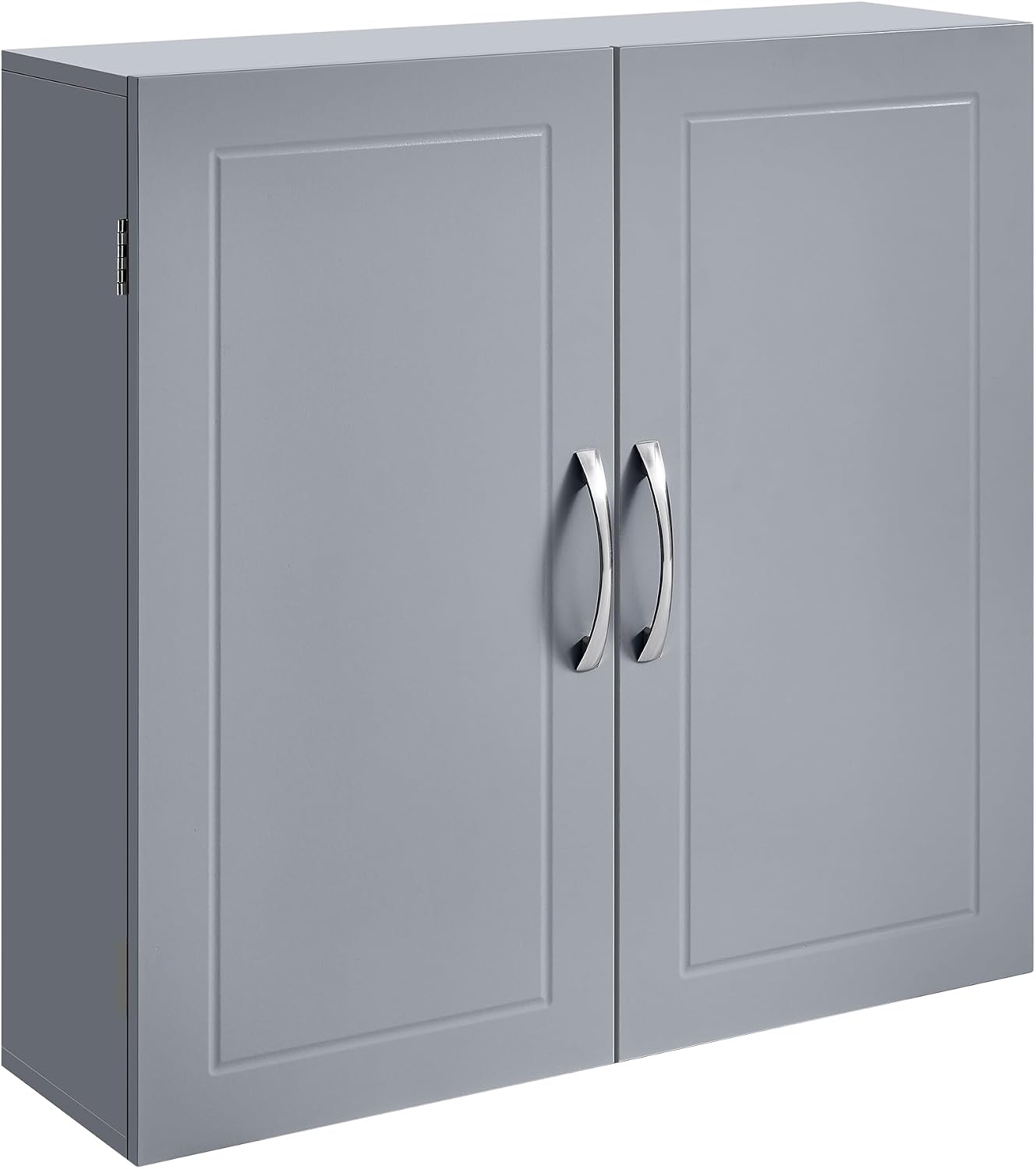 VASAGLE Armoire Murale Pour Salle De Bain, Placard De Rangement Mural Pour Salle De Bain, 18 X 60 X 60 Cm, Armoire à Pharmacie Avec Étagères Réglables, Blanc Nuage BBC320W01