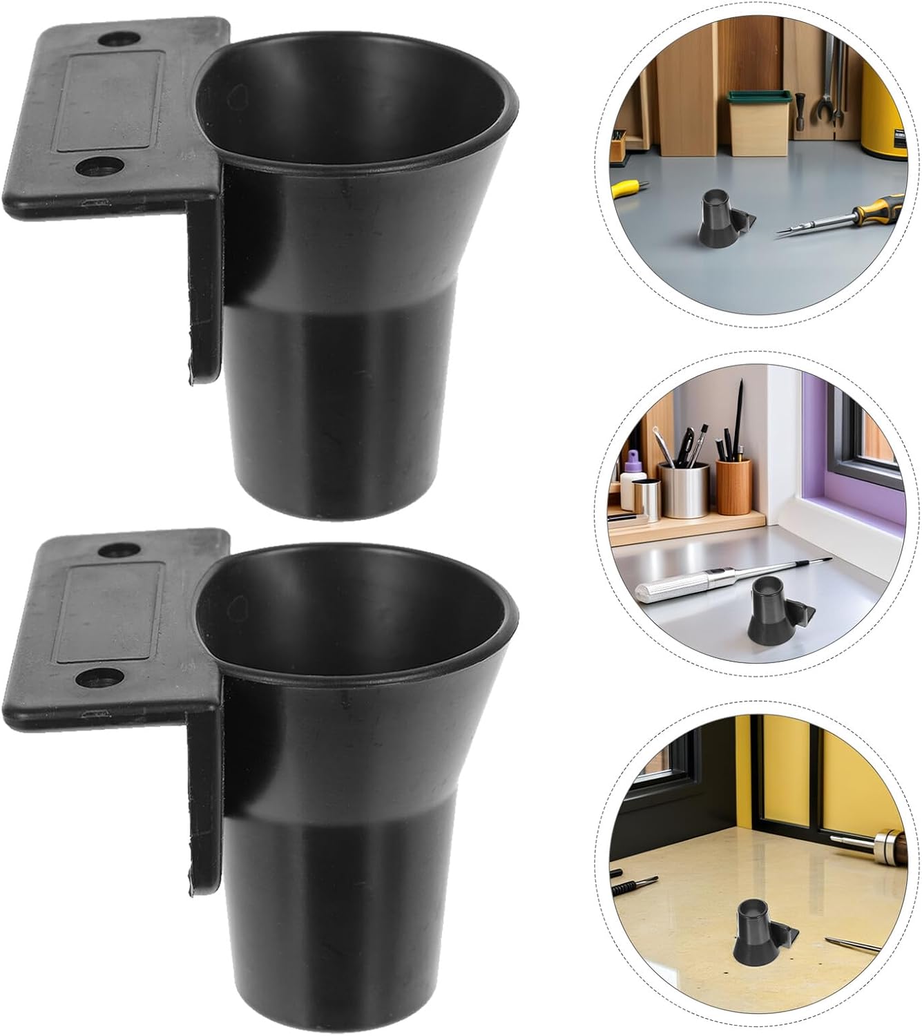 Artibetter Organisateur Mural Pour Tournevis Électriques Et Perceuses Support Métal Robuste 4 Pièces Porte-Outils Gain De Place Pour Atelier Garage Et Maison Rangement Vertical Pratique