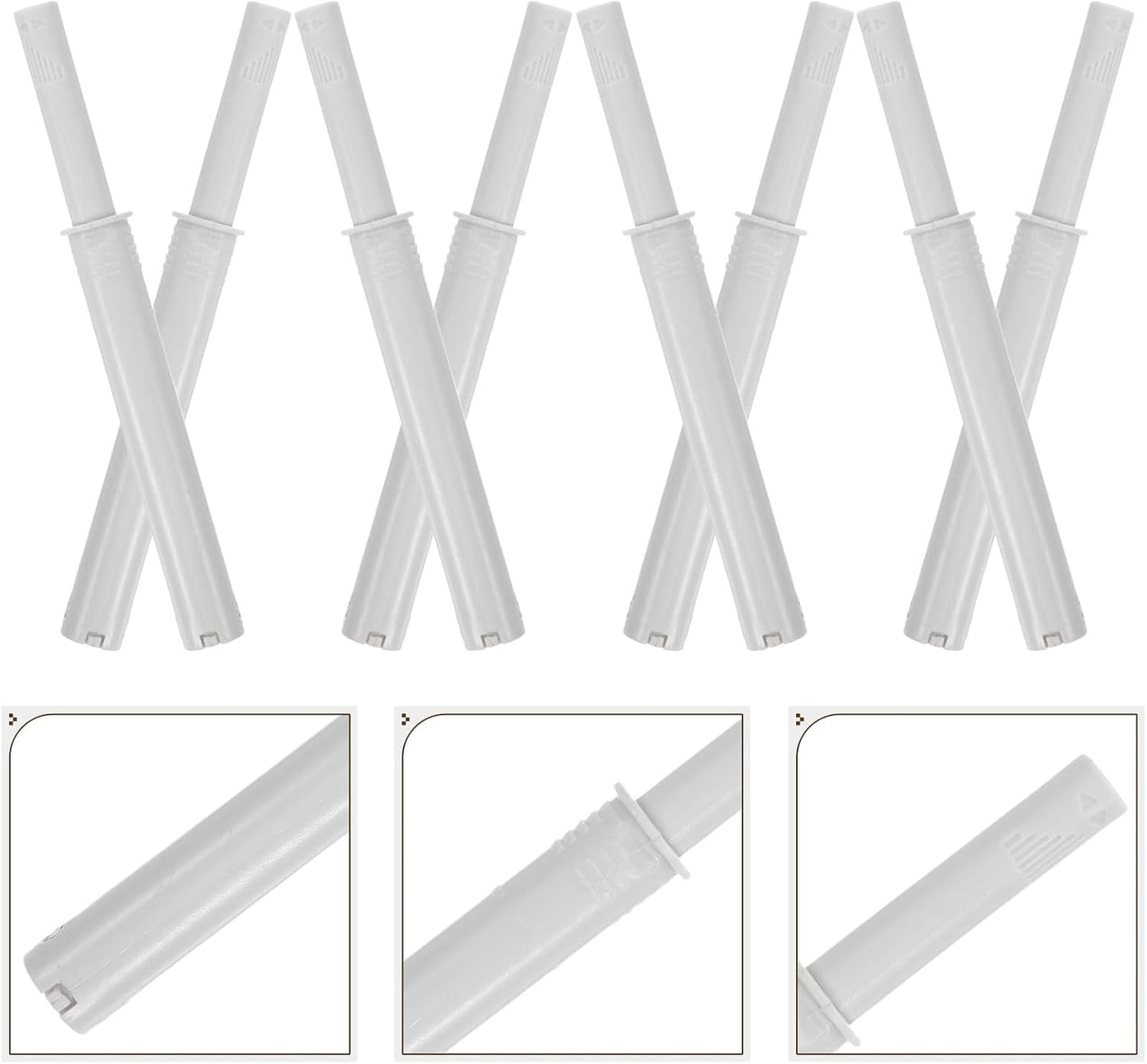 Jojofuny Lot De 10 Loquets Magnétiques Pour Armoire Cuisine, Fermeture Magnétique En Plastique Blanc, Design Simple Et Élégant, Adapté Aux Tiroirs Et Meubles