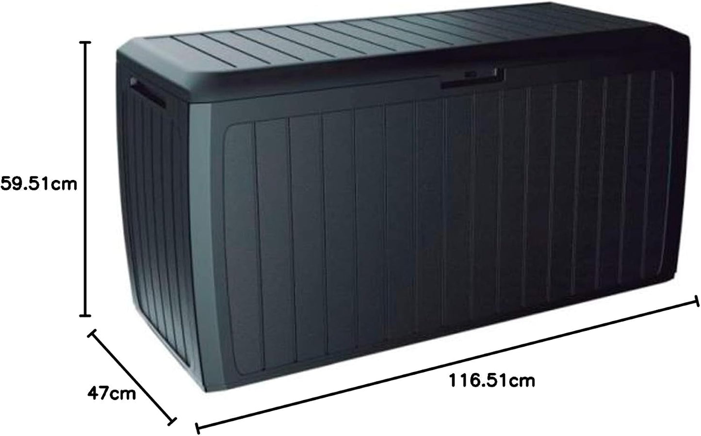 Prosperplast Boîte De Jardin Boxe Board 290L Anthracite