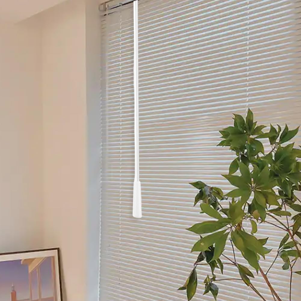 CREATCABIN Lot De 2 Baguettes De Rechange Pour Stores Vénitiens De 30,5 Cm Avec Crochet Pour Fenêtre Vénitienne, Tige Blanche Avec Poignée Pour Réparer Les Pièces Manquantes Du Volet De Fenêtre