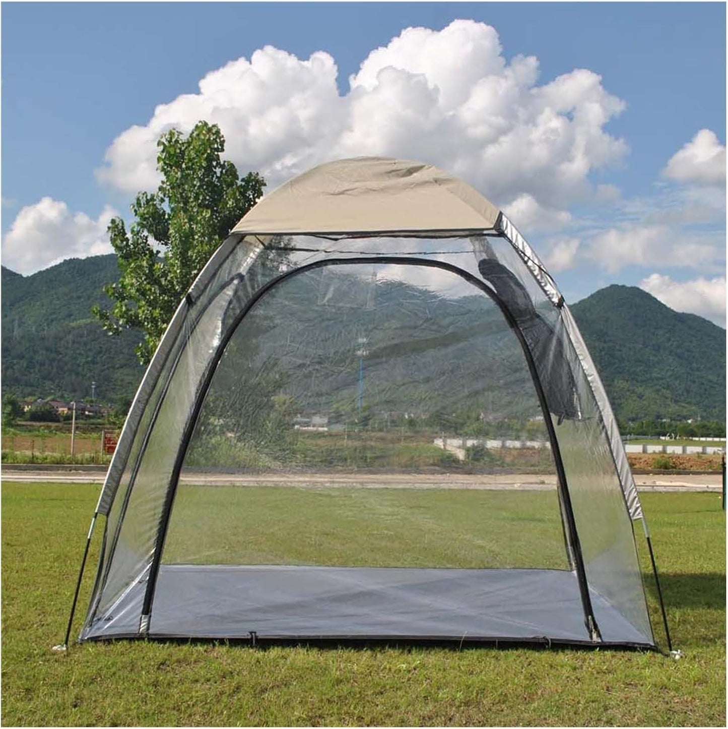 GENERIC Abri De Rangement Pour Vélo, Tente De Camping Imperméable - Housse Et Abri De Rangement Extérieur Pour Moto, Outils De Jardin, Jouets, Tondeuse à Gazon - Protection Durable Et Transparente (