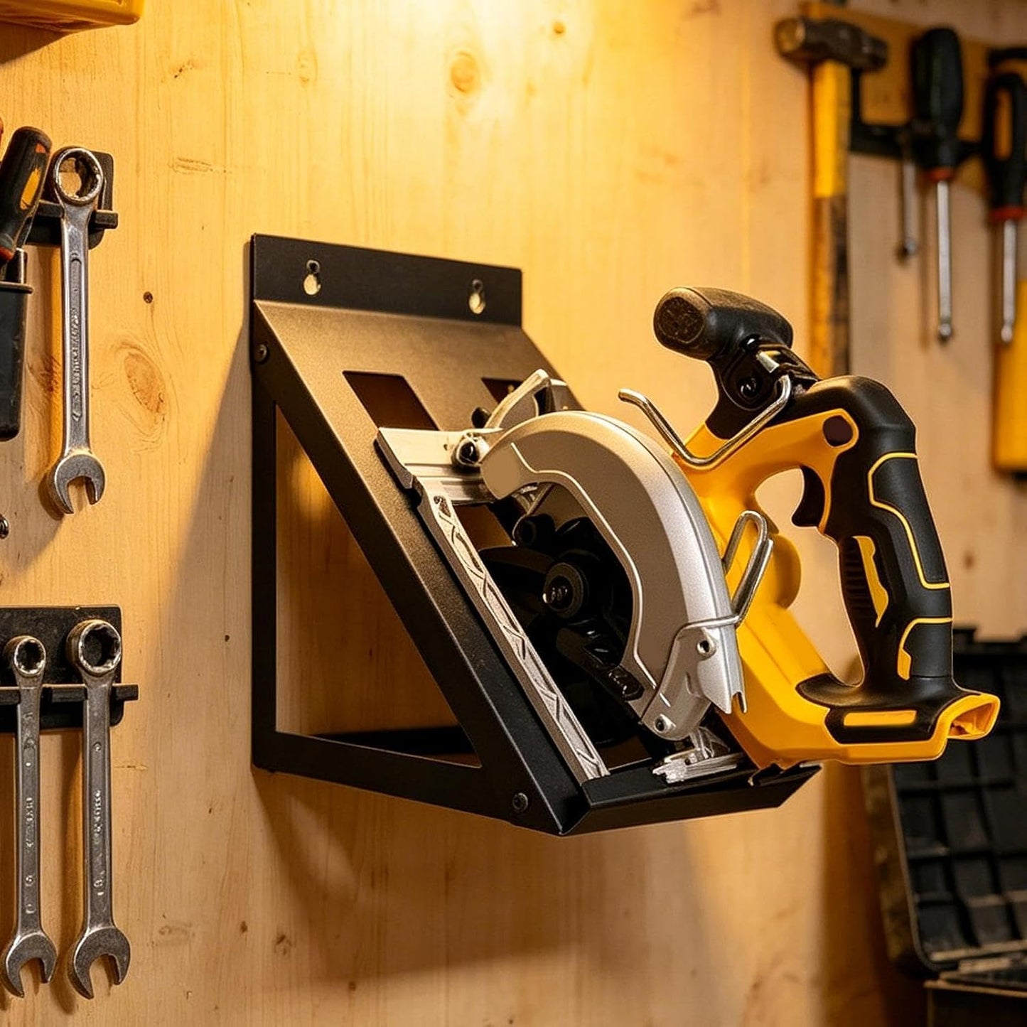 Support à Outils électriques, Organiseur Mural Robuste Pour Scie Circulaire, Système De Suspension Pour Scie, Atelier De Garage, Abri De Jardin, Sous-sol, établi De Rangement, Système De Rangement