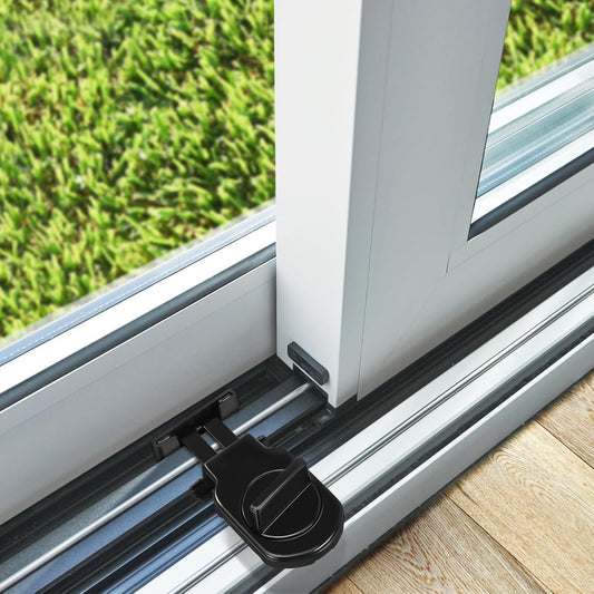Jojofuny Sliding Window Stops D Style Window Locks Security Window Bars For Increased Security