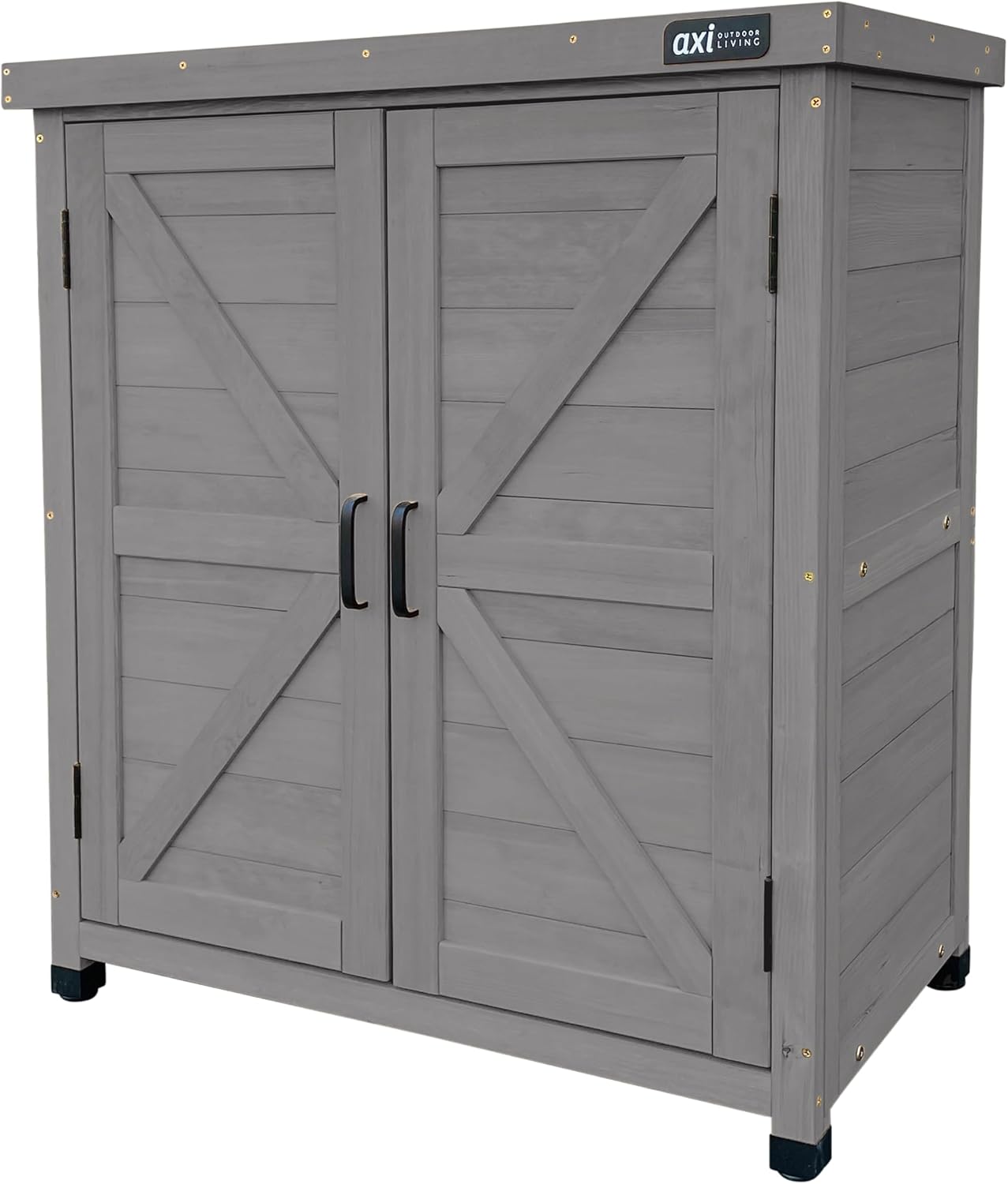 AXI Felix Armoire De Jardin En Bois Marron - 80 X 45 X 93 Cm | Armoire Exterieur, Armoire à Outils Pour Le Jardin Avec étagère/Meuble Exterieur Rangement Pour Le Jardin