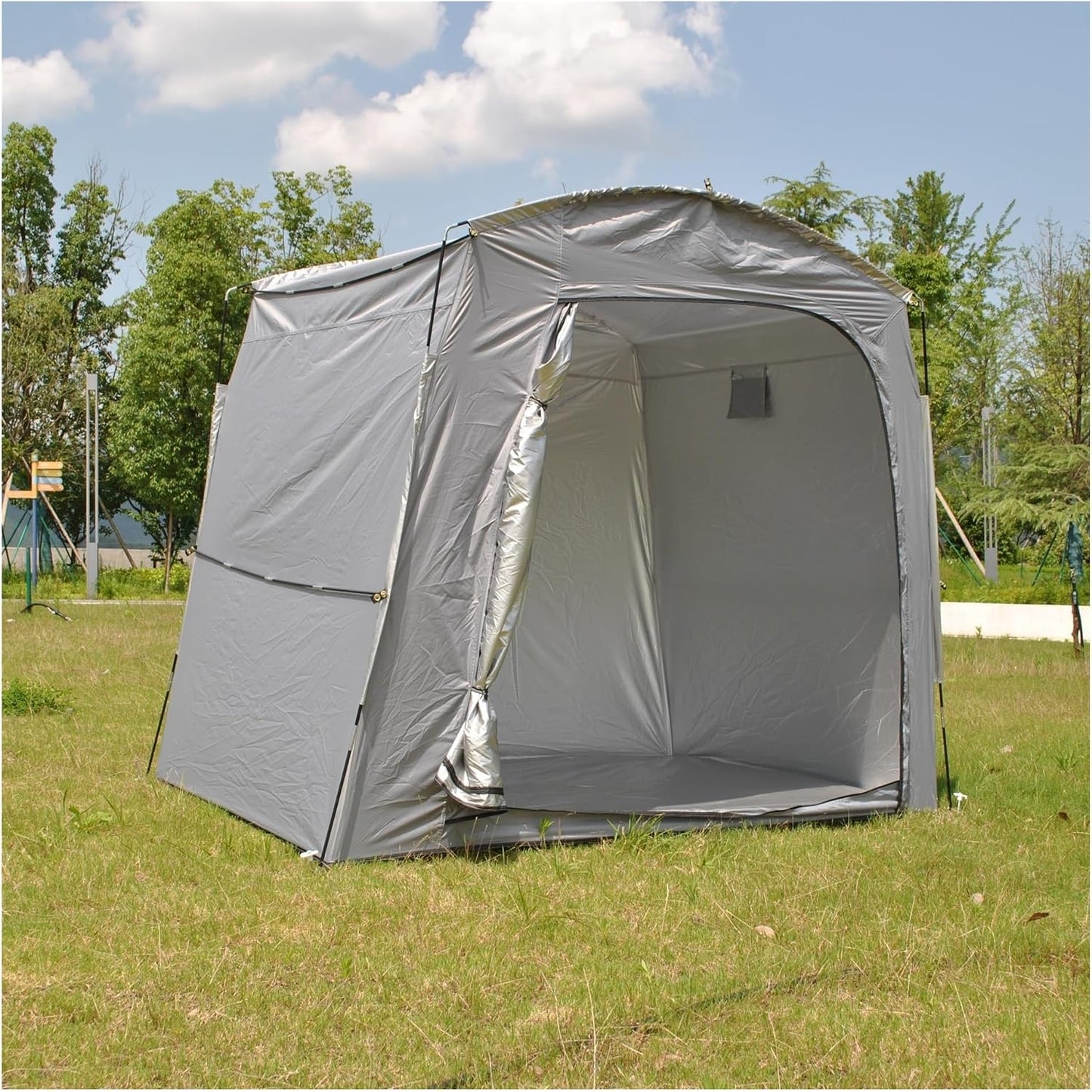 GENERIC Abri De Rangement Pour Vélos, Tente Portable Et Imperméable Pour Vélos – Garage De Rangement Extérieur Pour Motos, Outils De Jardin Et Tondeuses à Gazon – Dimensions : 220 X 150 X 185 Cm – D