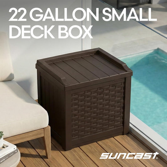 Suncast SSW600J Siège De Rangement 22 Gallon Deck Box