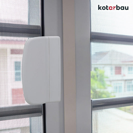 KOTARBAU Loqueteau De Porte De Balcon Pratique - 6 Couleurs Différentes - Sécurité Fumeur - Poignée De Porte De Balcon Universelle - Blanc