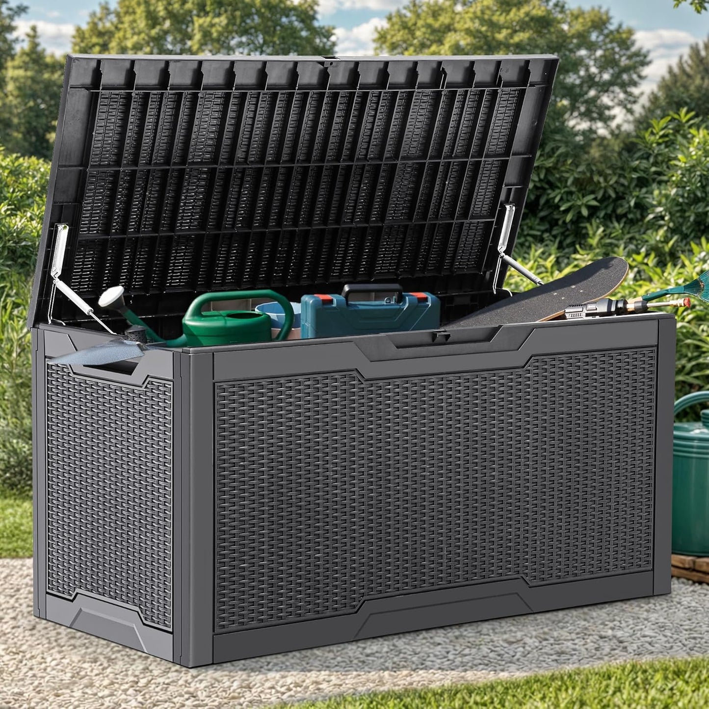 YITAHOME Boîte De Pont, Marron Clair, 47.6" L X 21.2" W X 24.8" H
