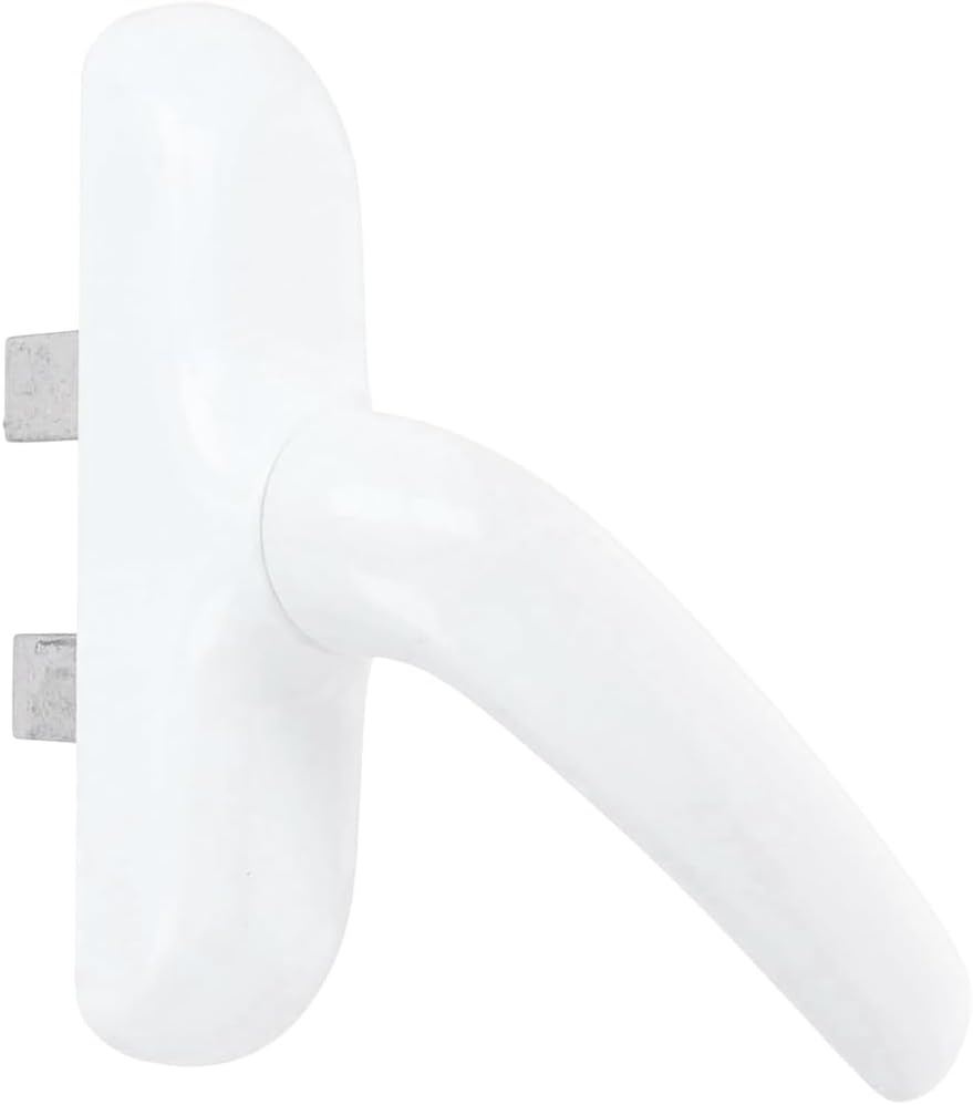  Amig - Poignée Pour Fenêtres Oscillo-battantes Avec Base En Aluminium Et Revêtement En PVC Noir Avec Vis Invisibles - 180 X 35 Mm - Hauteur 64 Mm - Sans Carré
