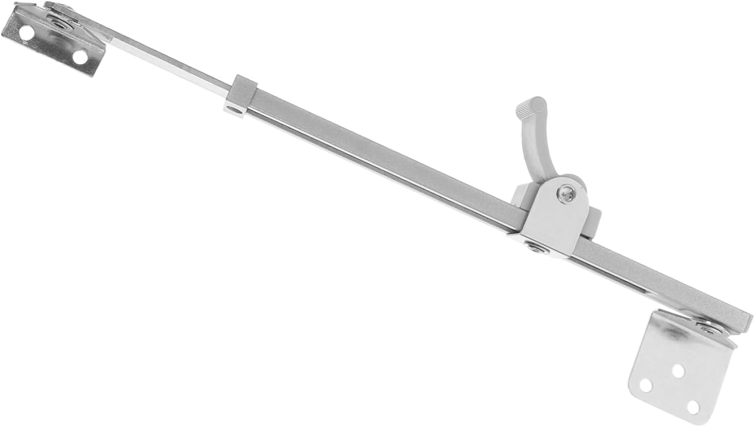  Jojofuny Tige Télescopique Support De Fenêtre Réglable En Alliage D'aluminium Pour Fenêtre Argenté Renfort Anti-vent, Installation Facile Pour Maison Et Bureau
