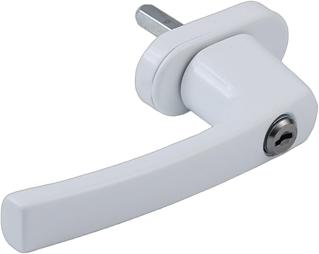  Poignée De Fenêtre Verrouillable Améliorée En Aluminium, Poignée De Porte De Balcon, Serrure Enfant Avec Clé Et Vis, Serrure De Fenêtre