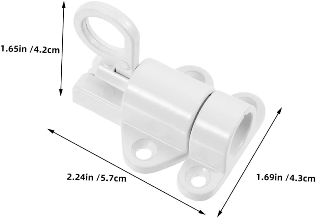  Jojofuny 2pièces Verrou De Porte à Ressort Automatique Aluminium Système De Sécurisation Pratique Pour Fenêtres Et Installation Facile Pour Maison Bureau