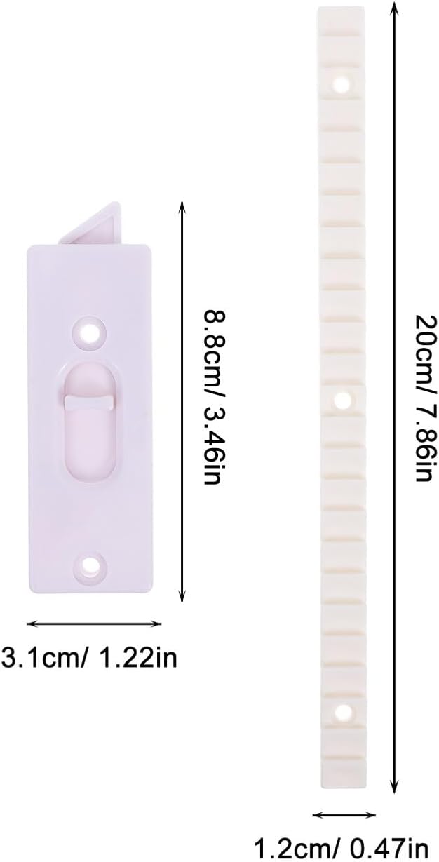  Gatuida Lot De Verrous De Fenêtre Coulissants Ressort, Accessoires De Quincaillerie, Fermeture Sécurisée Verticale, Lève-fenêtre Pliant Gain De Place, 6 Pièces, Usage Domestique Et Professionnel
