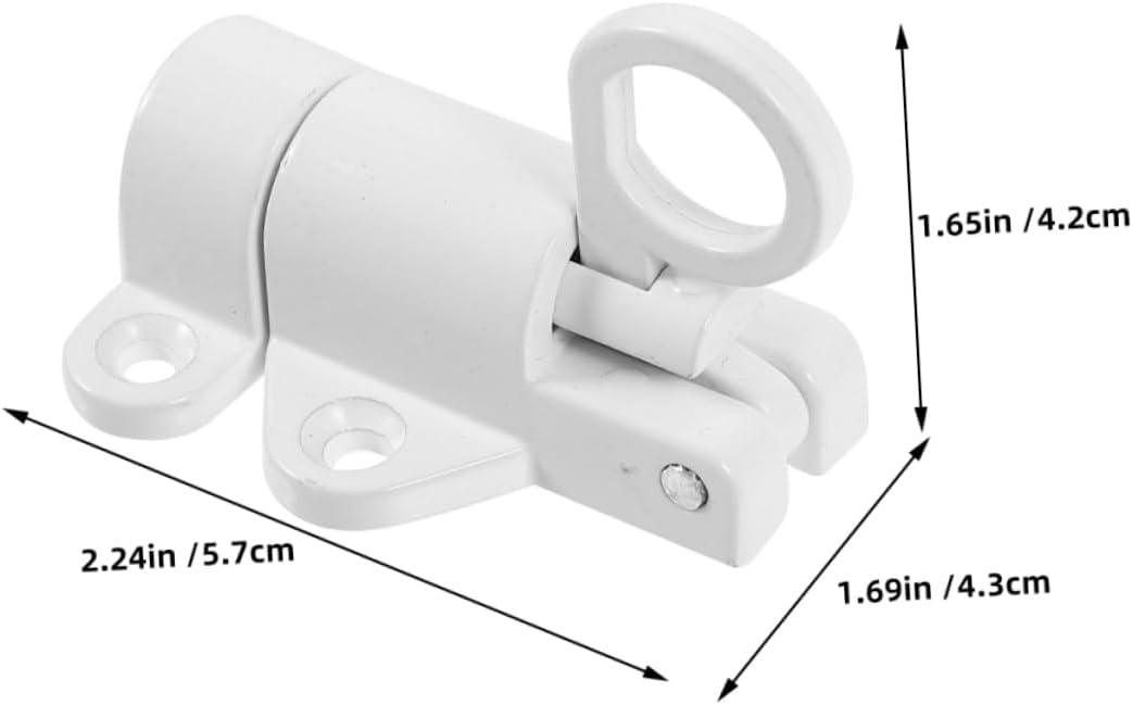  Angoily 2pièces Loquet Coulissant à Ressort Aluminium Pour Porte Intérieure Et Fenêtre Avion Lot De Pênes De Porte Pour Installation Simple