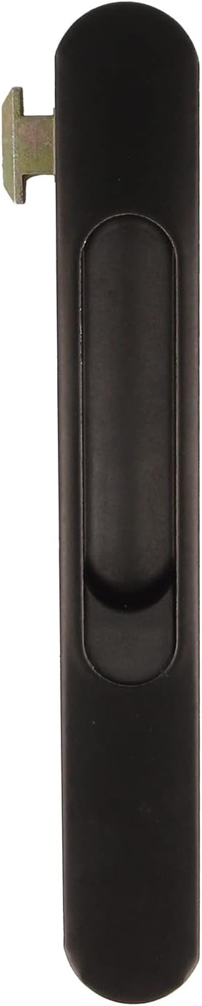  Amig - Fermeture à Glissière Pour Fenêtres Et Portes Coulissantes En Aluminium Mod.37000 | Crochet à Encastrer | En Aluminium Finition Noire | Dimensions : 169 X 23 Mm