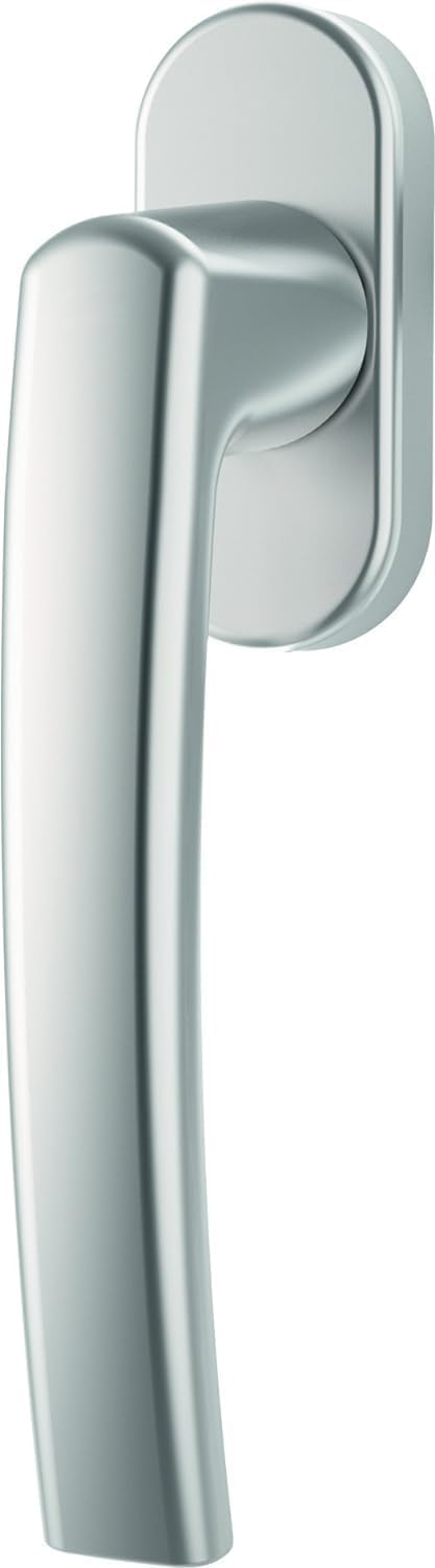  Roto Window Handle Line Natural Silver With Screws Square Rod 7 X 37 Mm