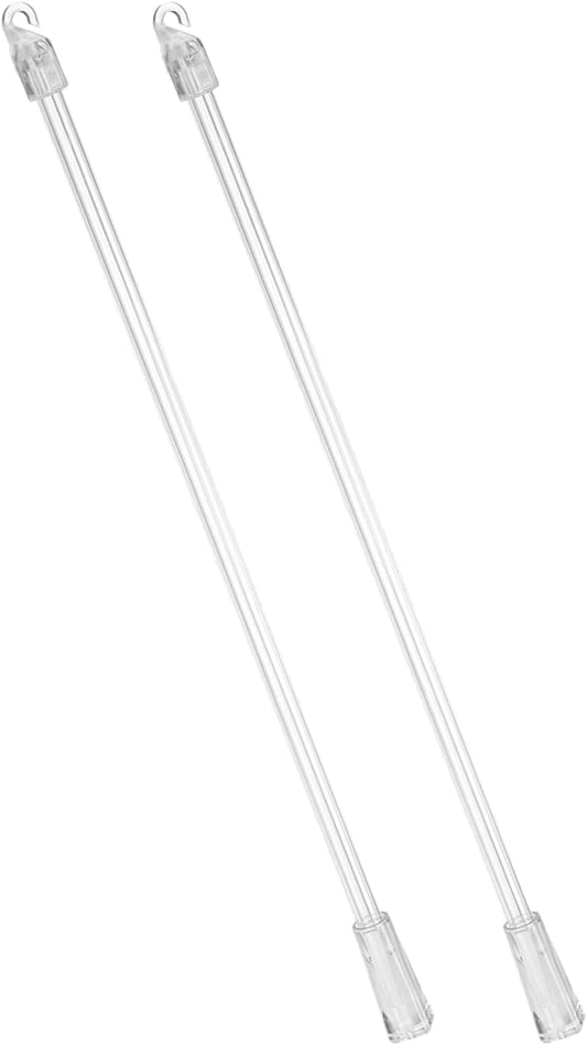  Sourcing Map Lot De 2 Baguettes De Rechange Transparentes De 30,5 Cm Avec Crochet Et Poignée, En Acrylique Transparent Pour Fenêtre