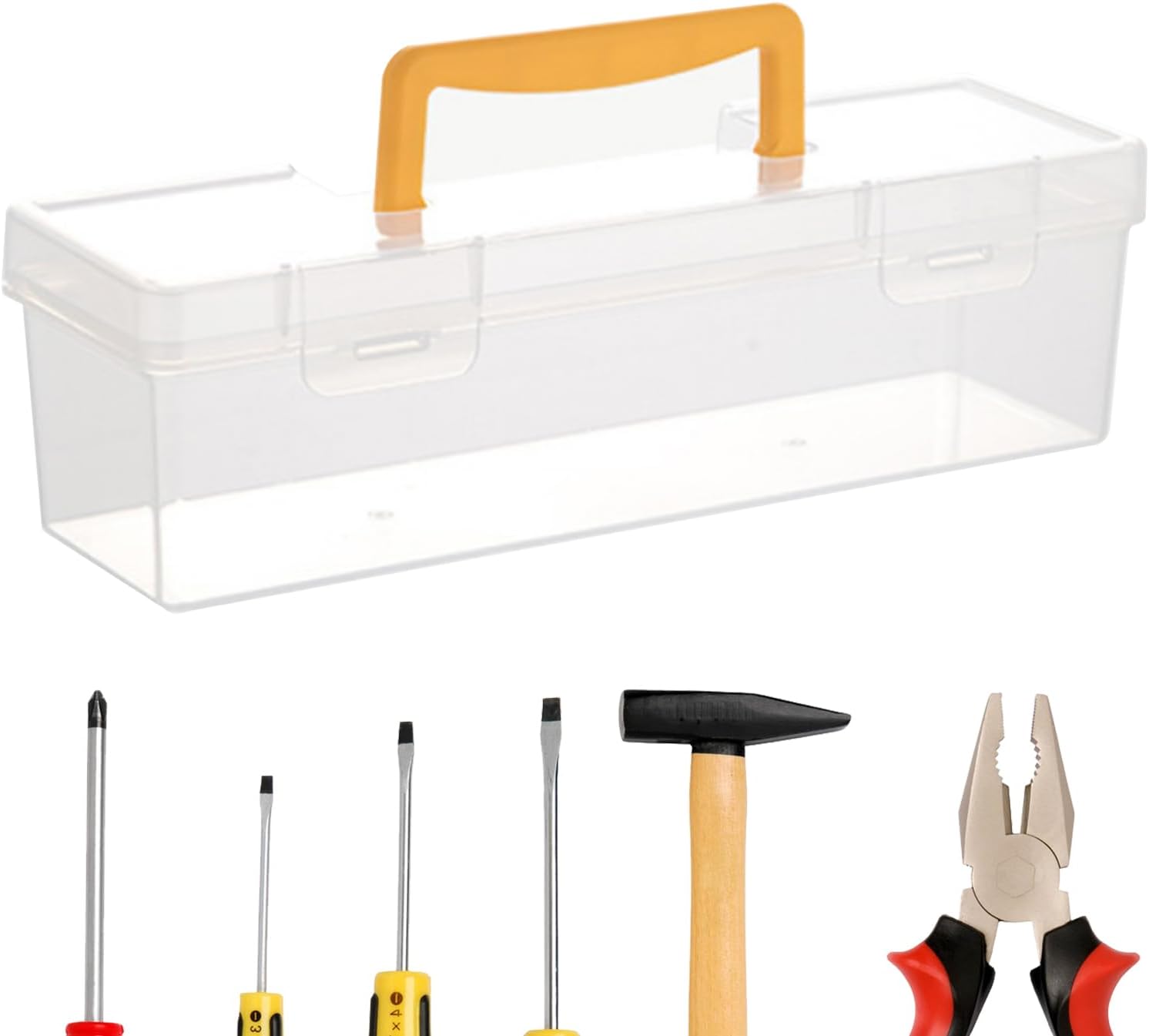  Boîte De Rangement Pour Petites Pièces, Boîtes à Outils, Boîtier Transparent à Compartiments Pour Pinces Tournevis Outils Électroniques
