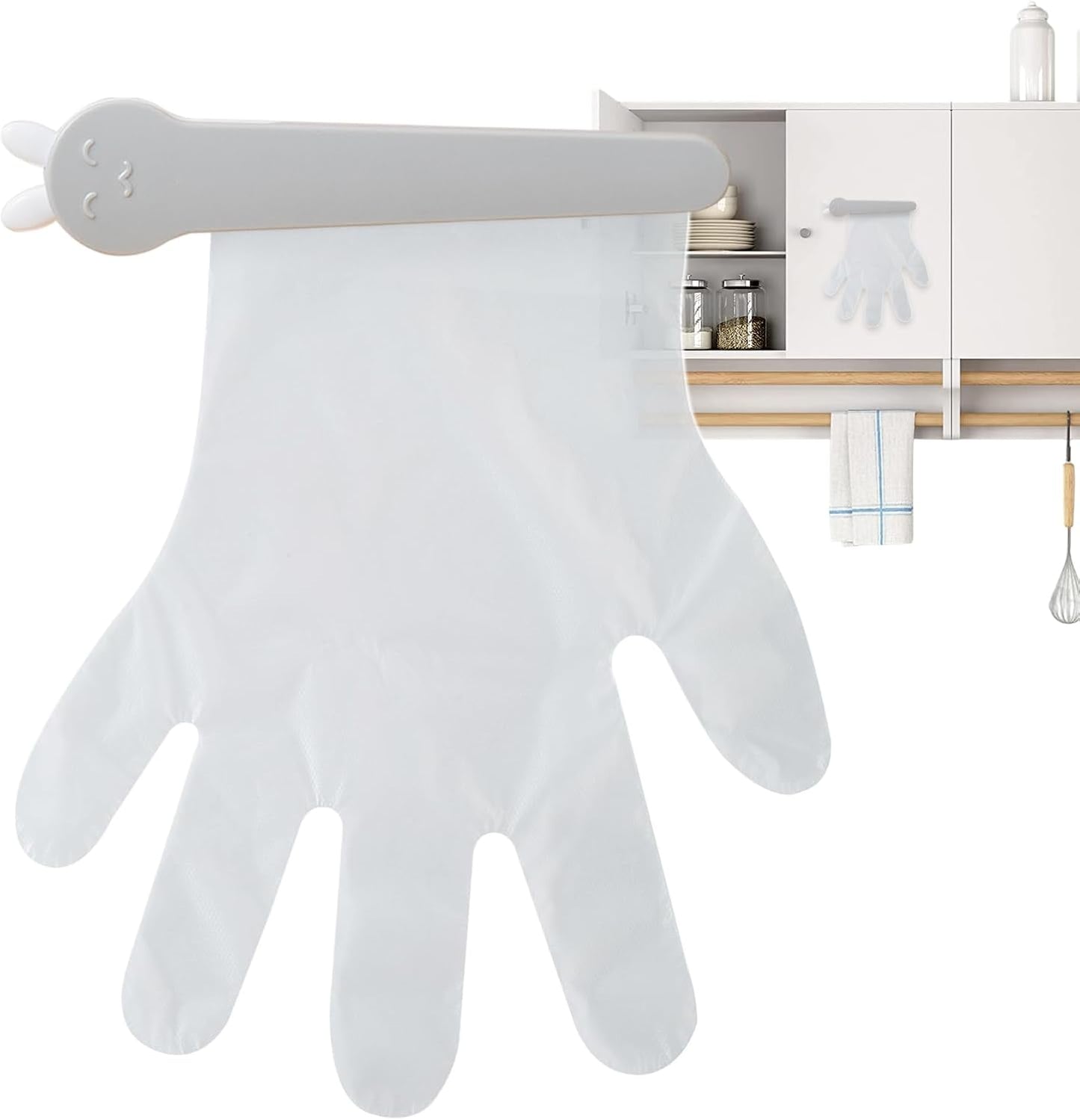  Générique Glove Holder, Wall Mount Organizer, Adhesive Clip Design, Storage For Garage, Workplace & Food Service, Convenient Glove Box Dispenser, Restaurant Use More