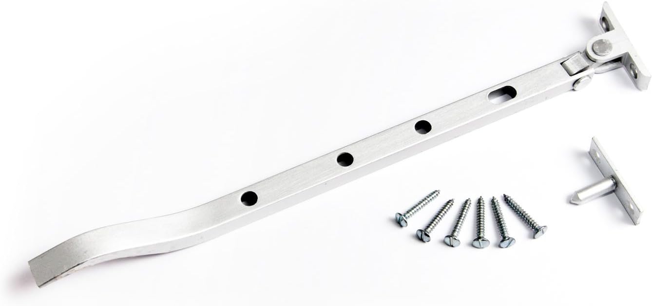  1 Verrou De Fenêtre à Battant En Aluminium SAA De 20,3 Cm Avec Fixations