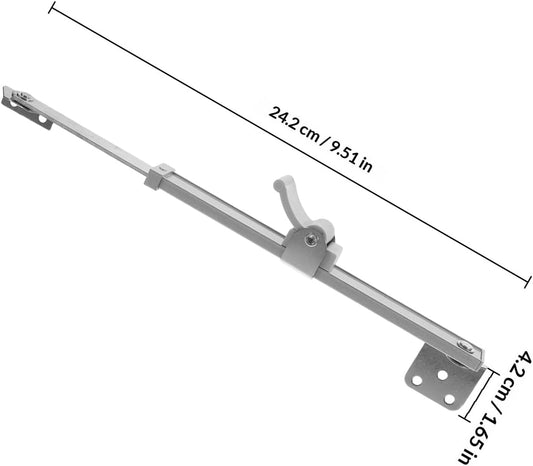  VICASKY Loquets De Fenêtre Télescopiques Réglables En Alliage D'aluminium Argenté, Installation Facile Et Protection Anti-vent Pour Fenêtres à Battants, Usage Maison Et Bureau