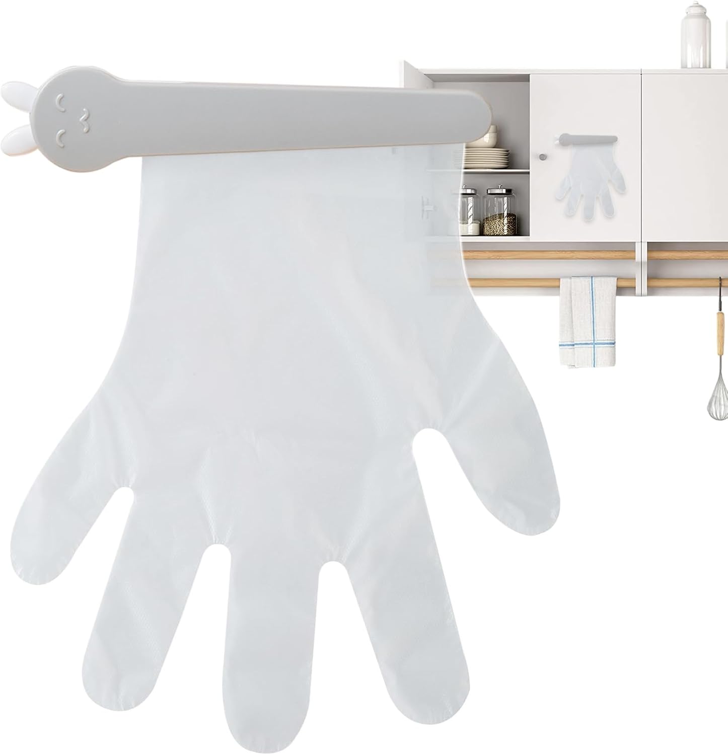  Generisch Support Mural Pour Boîte à Gants, Organiseur Avec Design à Clip, Montage Adhésif Pour Cuisine, Armoire Et Secteur Alimentaire