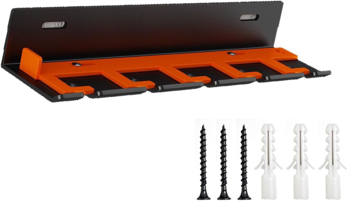  Porte-outils Pneumatique Mural En Métal Avec 5 Emplacements Coulissants Sécurisés