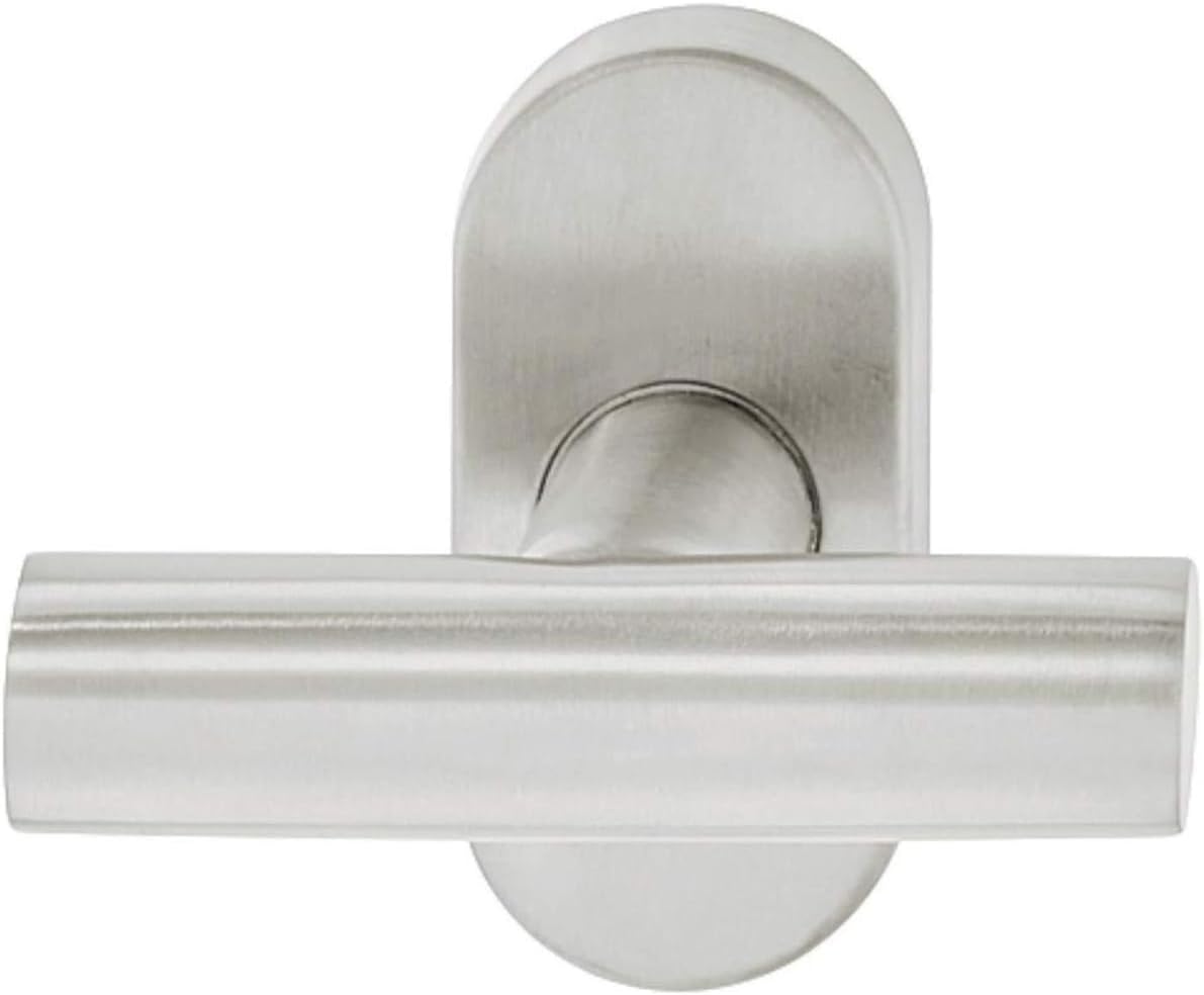 Gedotec Poignée Fenêtre Sécurité Métal - Profilé En Acier Inoxydable Fermeture Baie Coulissante Et Porte De Balcon - Pivotante à 90 ° Sans Serrure - Prise Ergonomique - Laiton Mat -1 Pièce