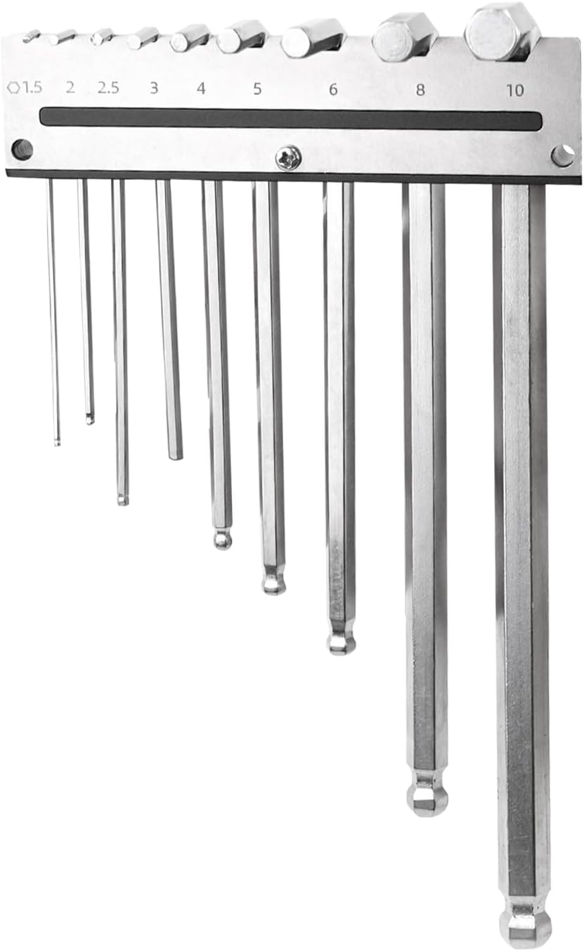  Organiseur De Clés Hexagonales – Étagère Murale – Peut Contenir 9 Outils – Support De Clé Hexagonale En L, Pour Bureau, Construction, Mécanicien, électricien, Plomberie