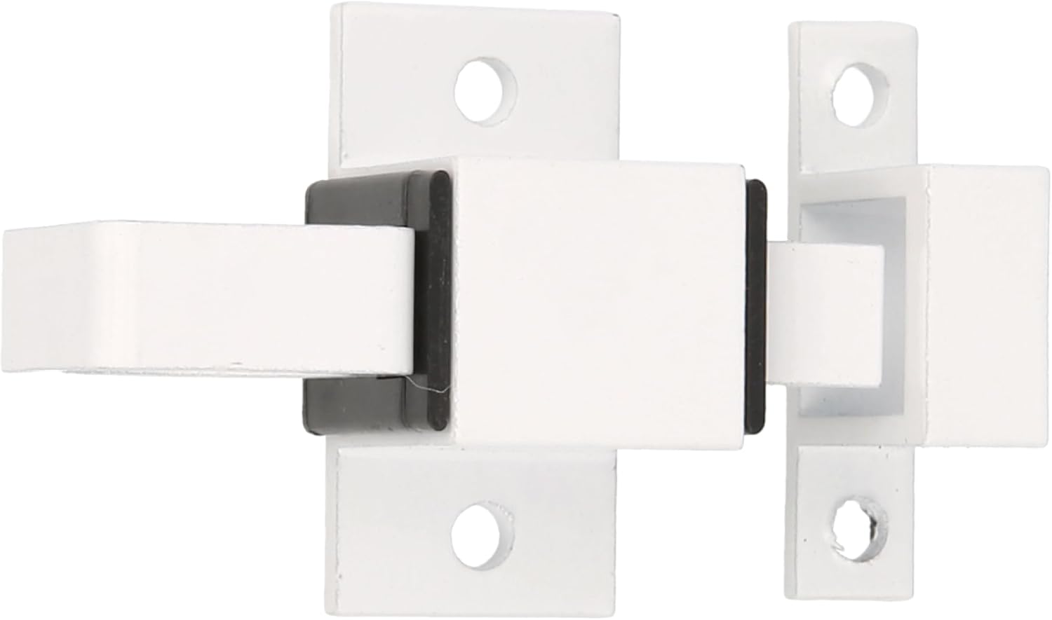  Amig - Verrou En Applique Pour Fenêtres 960, Loqueteau à Douille Avec Gâche Pour Fermeture Horizontale Ou Verticale, En Aluminium Finition En Blanc, 22 X 40 Mm, Tire-fonds Inclus