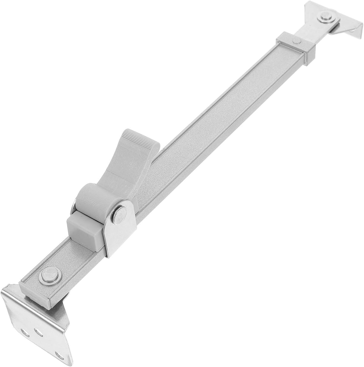  STOBAZA Limiteur D'ouverture De Fenêtre à Battant Tige Télescopique Réglable Design Simple En Alliage D'aluminium Argenté Pour Fenêtres à Battant Adapté Aux Familles