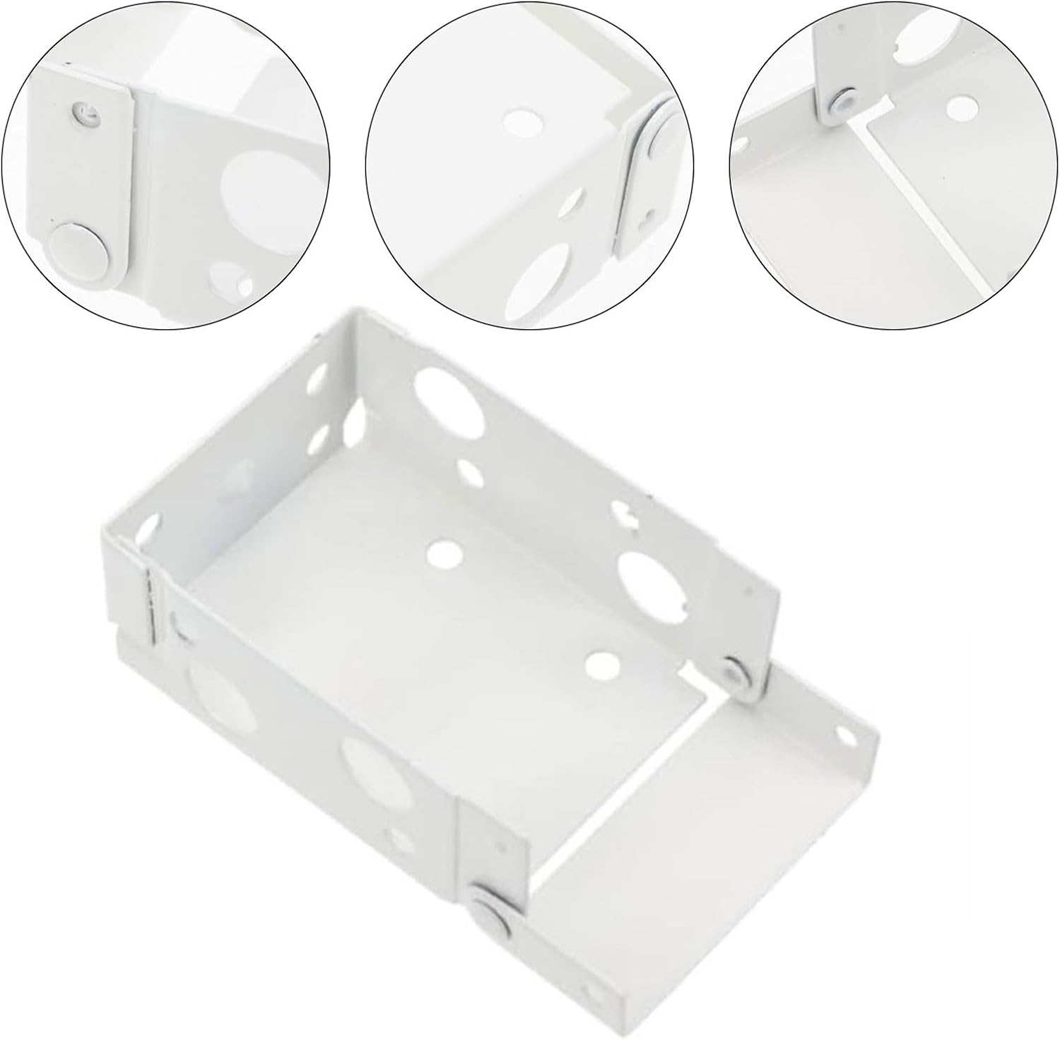  Supports De Traitements De Fenêtre Blancs 4 Pièces, Matériel De Rideau De Fenêtre Pour Une Installation Facile Et Une Durabilité Stable, Supports De De Stores Enrouleurs