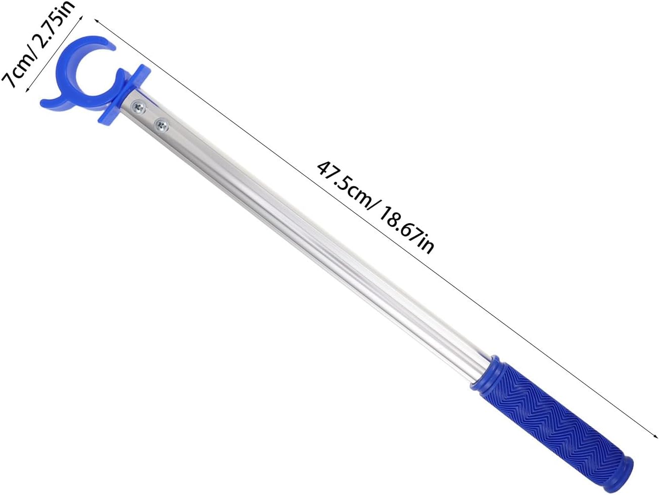  VICASKY Lot De 2 Tiges D’ouverture De Fenêtre En Aluminium Anodisé Épaissi Argenté, Poteaux Télescopiques Pour Fenêtres à Auvent, Utilisation Intérieure Et Extérieure, Accessoire Pratique