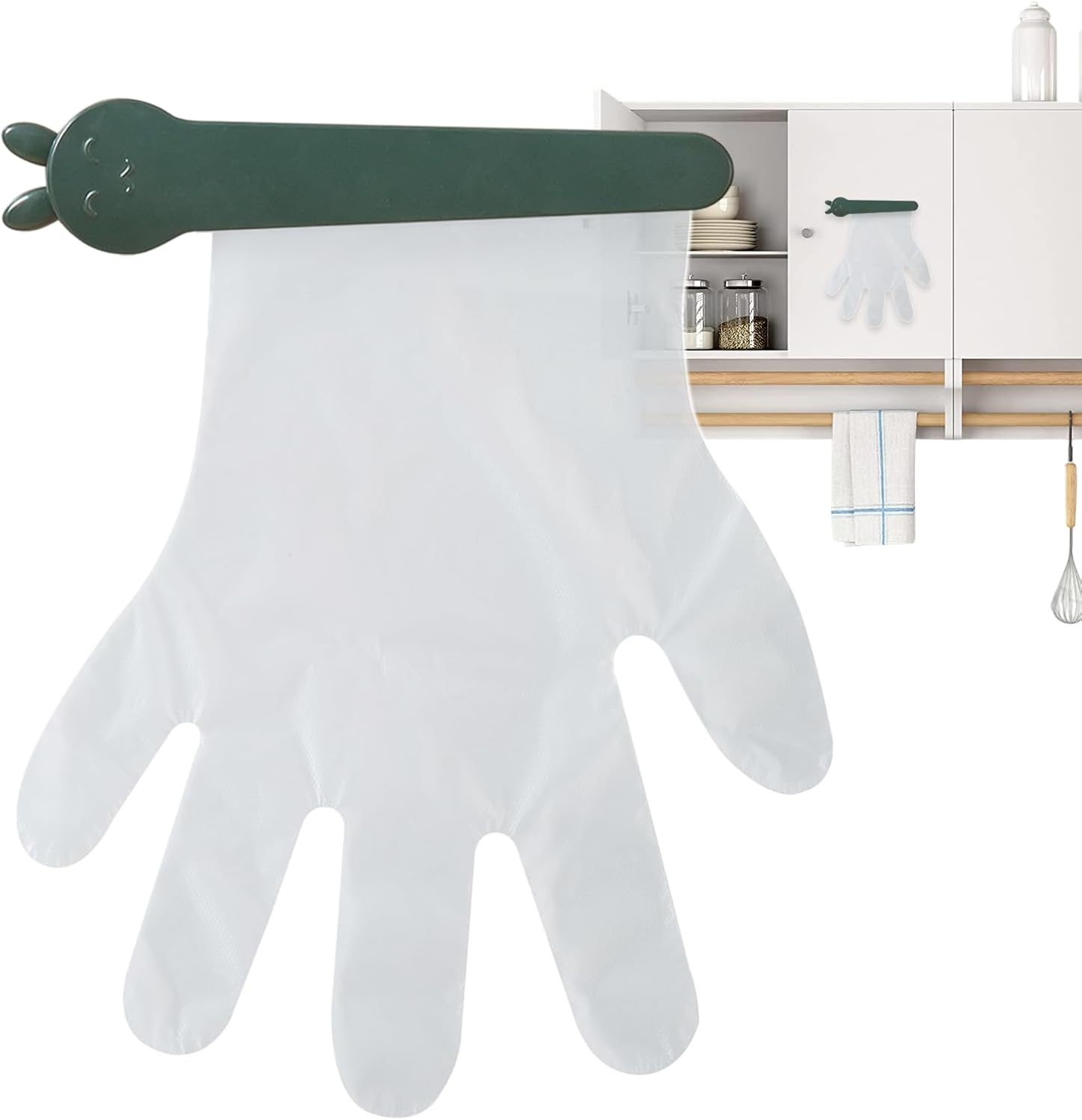  Générique Porte-Boîte à Gants Murale | Organisateur De Gants | Clip Adhésif Multifonction Pour Cuisine Maison Et Professionnelle