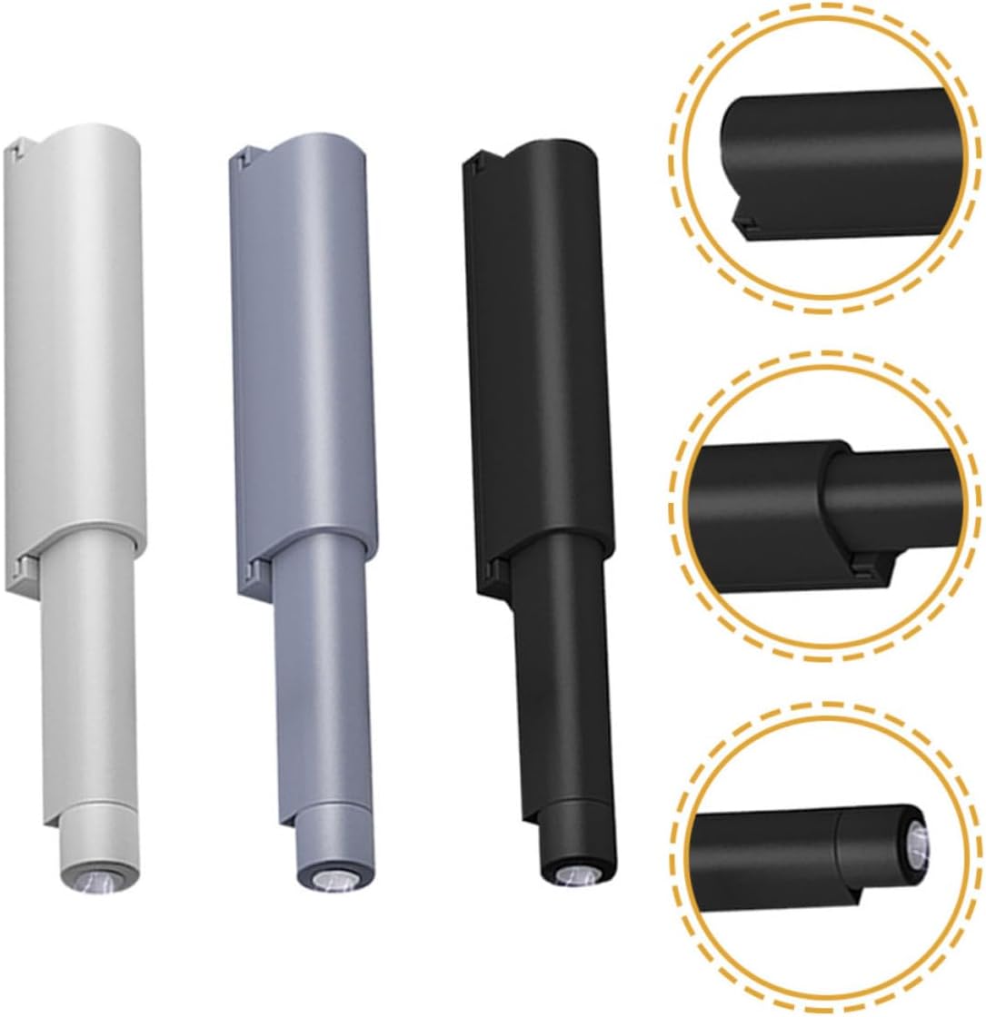  Healvian Loquets Magnétiques Et Protection Les Chocs En Abs Pour Armoires 3 Pcs Amortisseur à Ouverture Par Poussée, Installation Simple De 2,5 Mètres Pour Portes De Placard