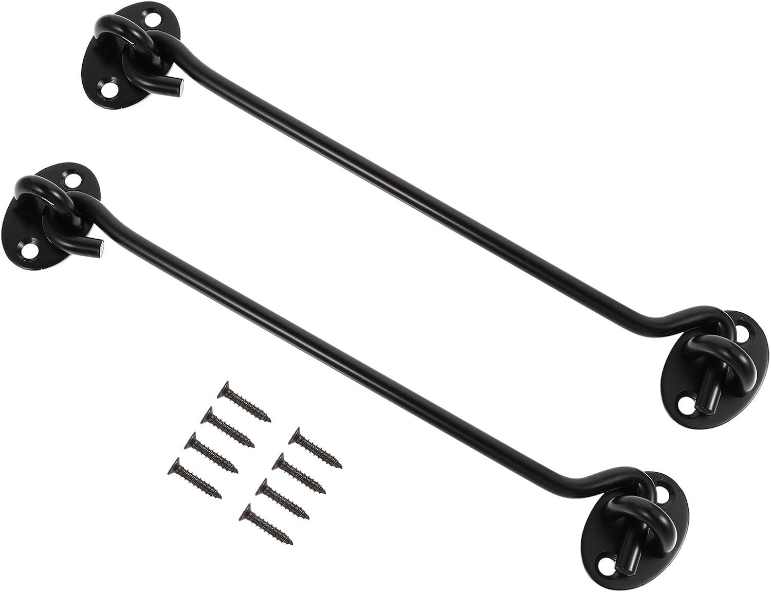  Healvian Crochets De Verrouillage De Fenêtre Solides Et Résistants En Acier Inoxydable Noir Lot De 2 Pour Sécuriser Fenêtres Coulissantes
