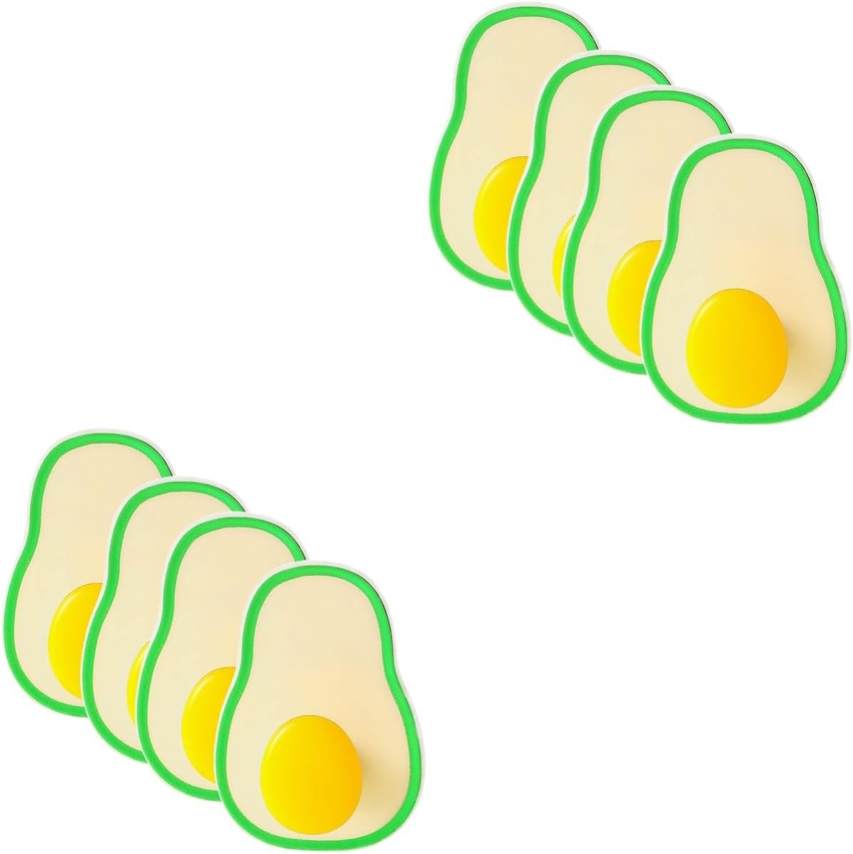  Jojofuny 8pièces Muraux Autocollants Avocat Lot De Adhésifs Pour Salle De Bain Cuisine Et Rangement Sans Perçage Et Facile à Installer