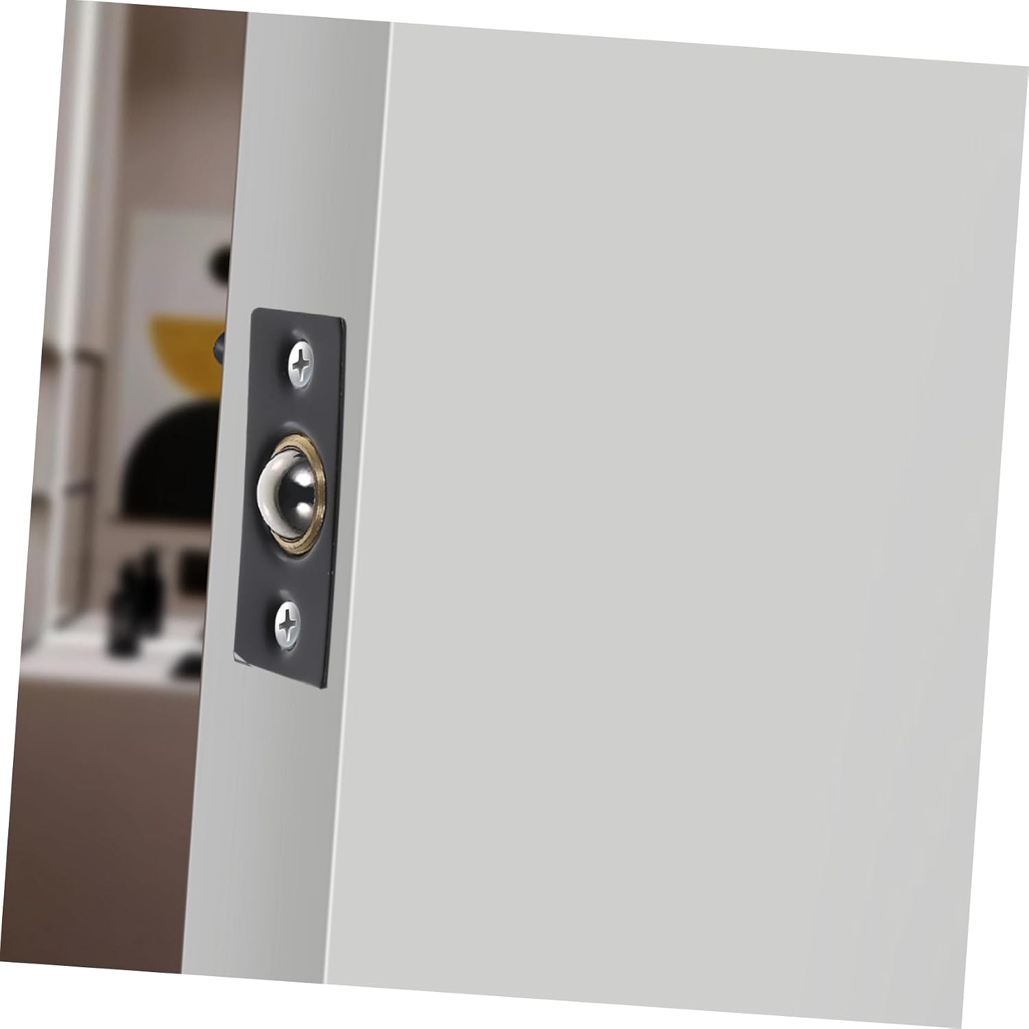  Jojofuny 4 Pack Adjustable Ball Latches With Plate For Closet Door Ball Latch For Cabinet Door Hardware Door Hardware With Strike