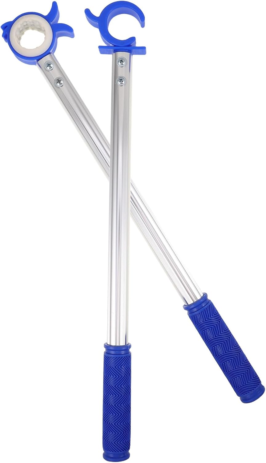  VICASKY Lot De 2 Tiges D’ouverture De Fenêtre En Aluminium Anodisé Épaissi Argenté, Poteaux Télescopiques Pour Fenêtres à Auvent, Utilisation Intérieure Et Extérieure, Accessoire Pratique