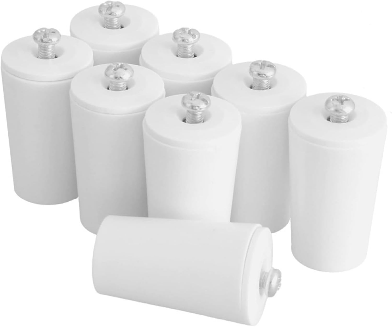  Lot De 8 Butées De Store Enrouleur Blanches Résilientes Avec Propriétés Résistantes à L ' Eau, Idéales Pour La Maison Et Les Applications, Ensemble D ' Installation De Rideaux