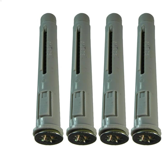  Lot De 4 X Nylon Fenêtre Anchor Cadre De Fixation Avec Vis M10 X 75 Mm
